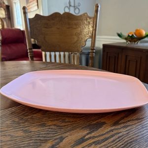 Vintage Sun-Valley Melmac Chicago serving platter pink